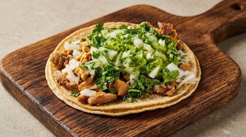Menu display for familiar Mexican comfort food.